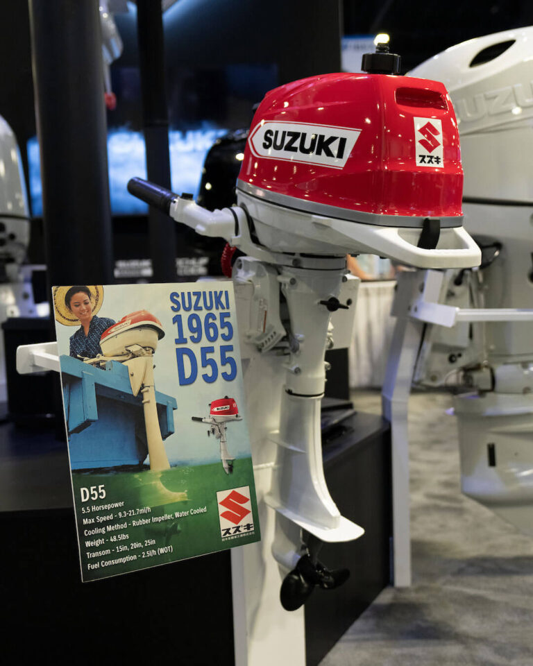 The D55 was the first Suzuki engine introduced in 1965. The D55 was the first Suzuki engine introduced in 1965.